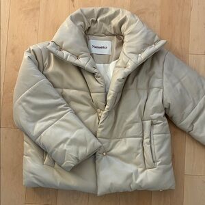 Nanushka Women's Beige Puffer Coat